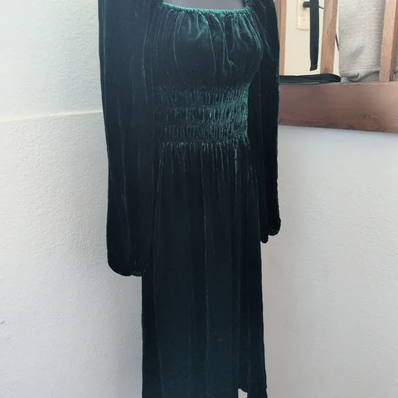 ✨ Nwt Hill House Jasmine Velvet Nap Dress Size XS - Picture 7 of 7